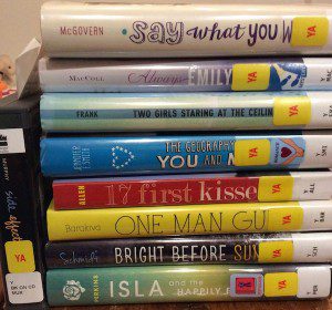 These books (and a book on CD) came from the Guilderland Public Library, which hosts our SCBWI meetings.