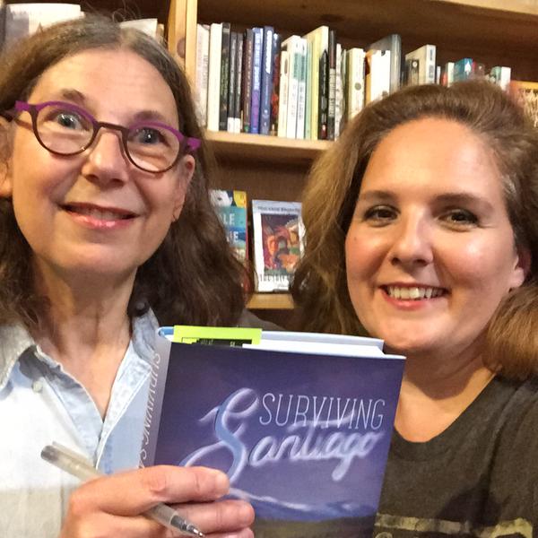 With Maria Andreu. Reading her wonderful debut YA novel The Secret Side of Empty convinced me to go with Running Press for Surviving Santiago.