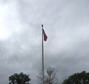 Only one flag on this flagpole: the United States.